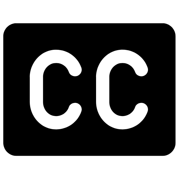Captions icon