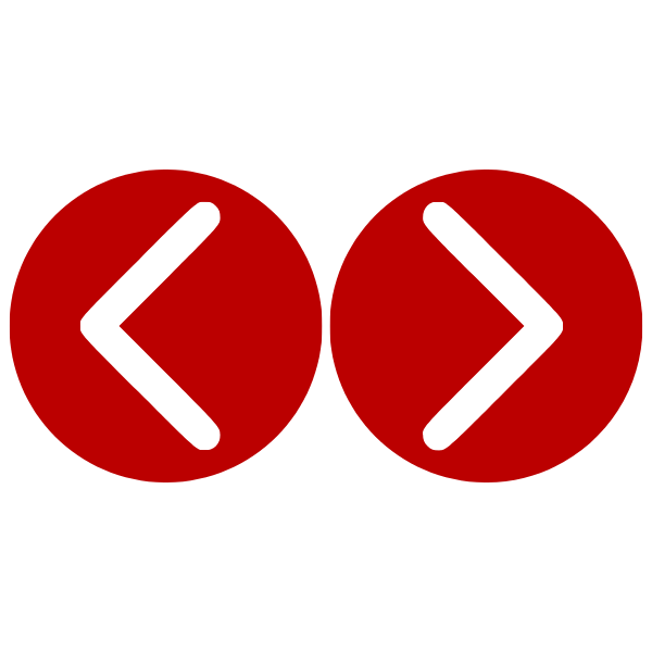 Icon of left and right arrows inside red circles, representing navigation buttons.