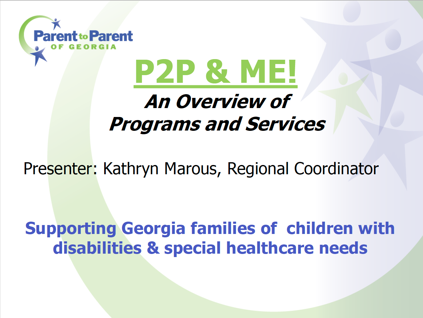 P2P & Me: An Overview of Programs and Services