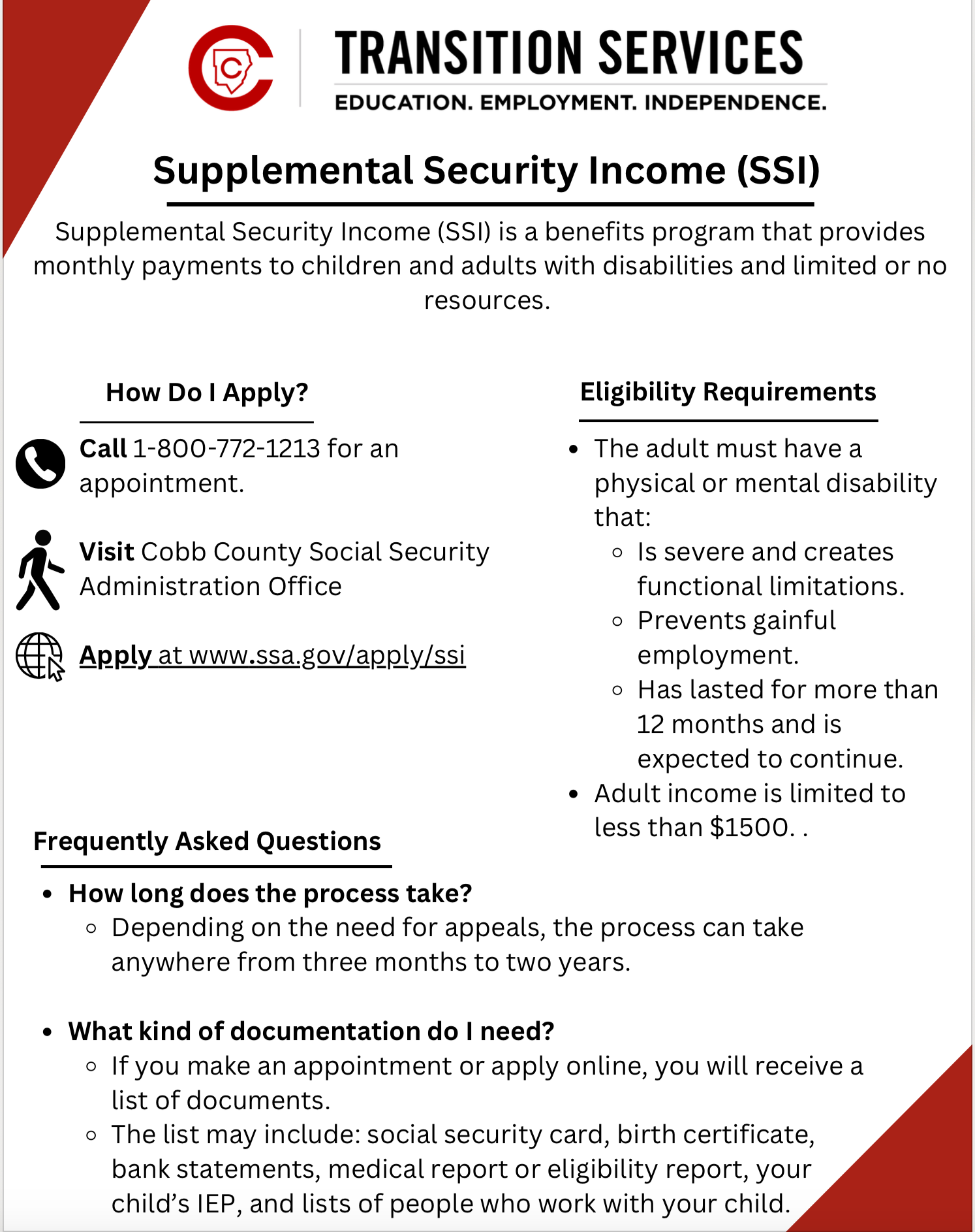 Supplemental Security Income (SSI) Guide