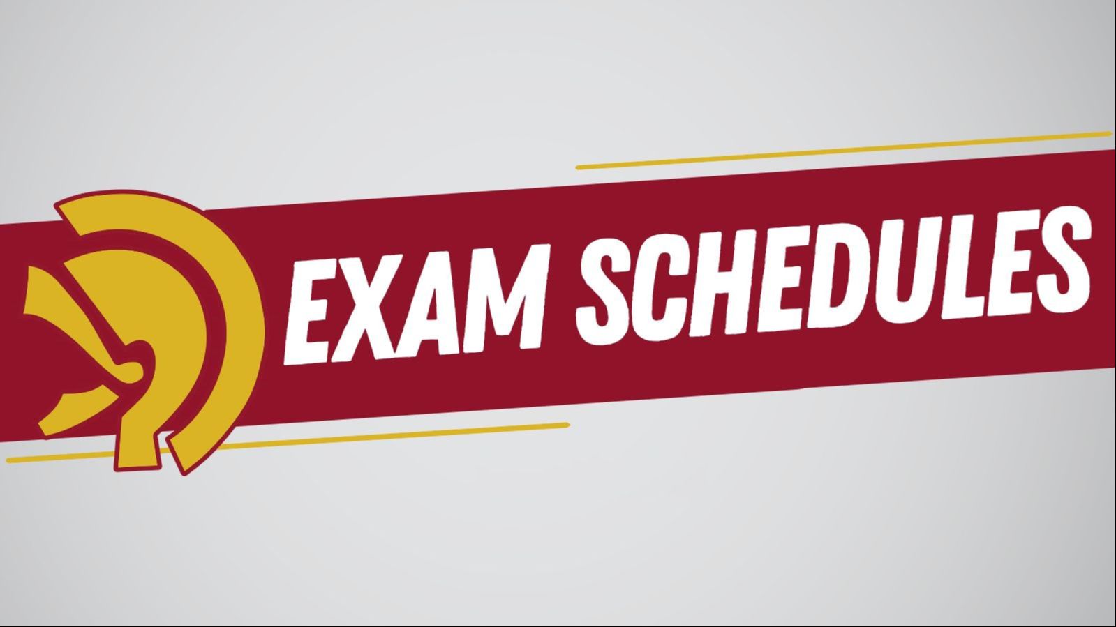 2026-2027 Exam Schedules