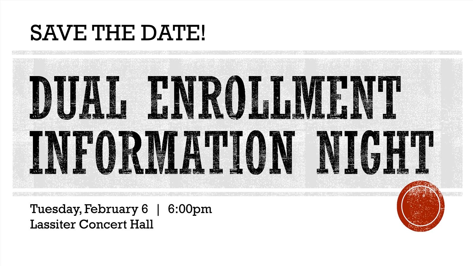 Dual Enrollment Info Night