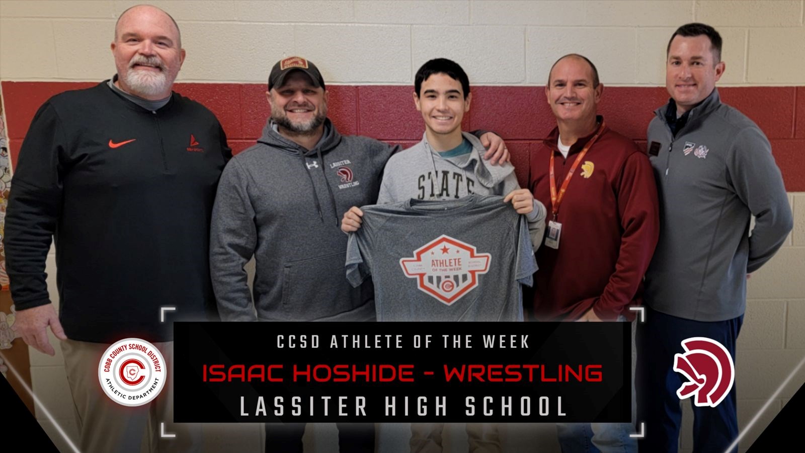Trojan Wrestler Isaac Hoshide