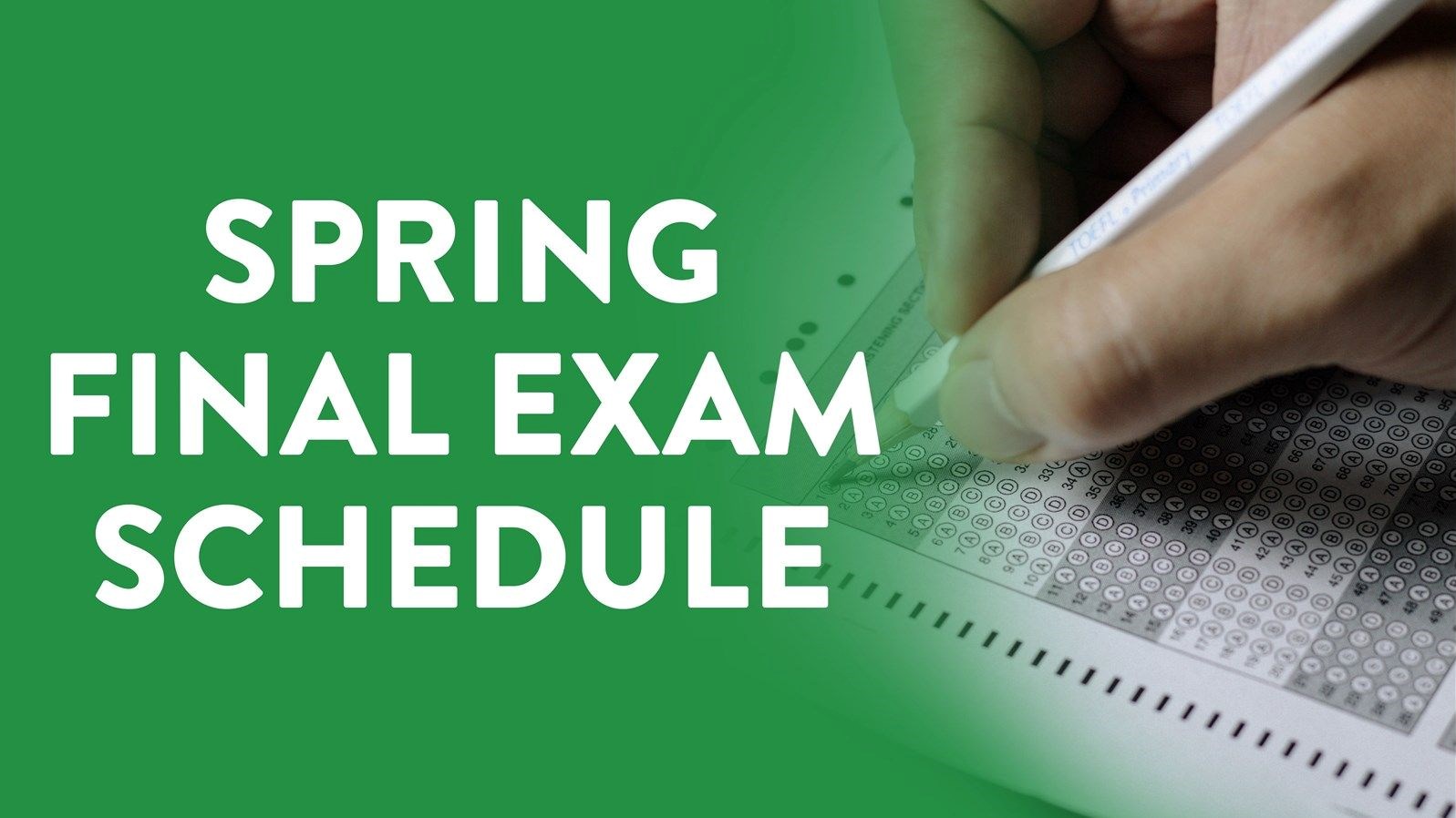 2024 Spring Final Exam Schedule