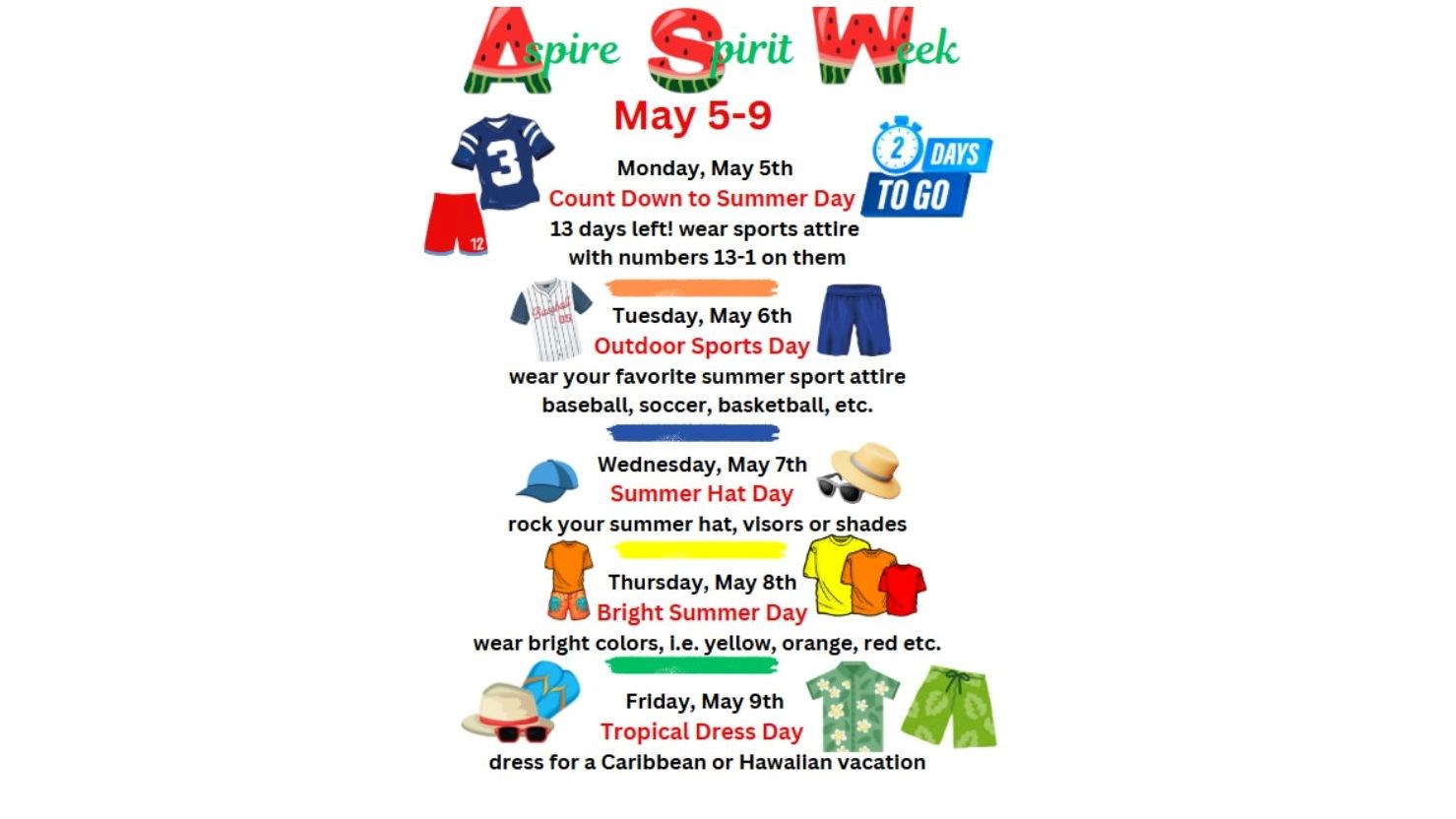 Spirit Week Flyer