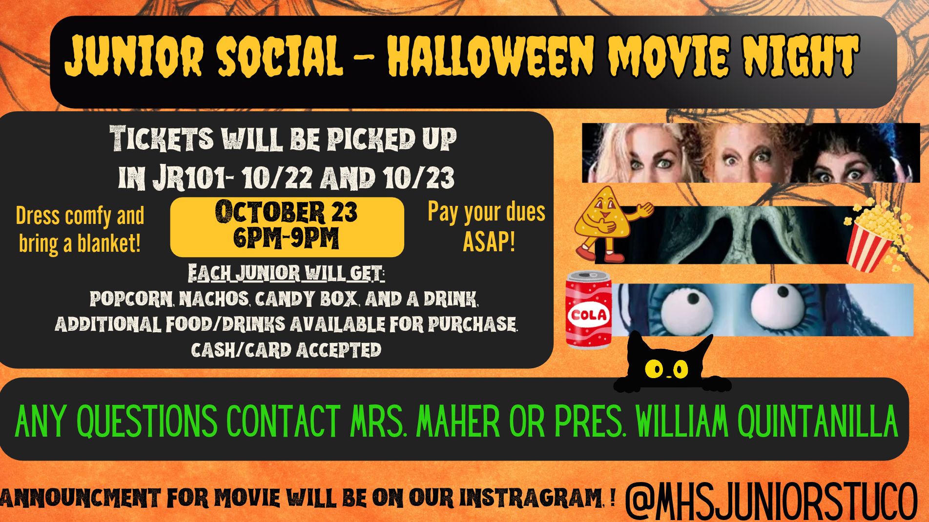Junior Social Event 10/23