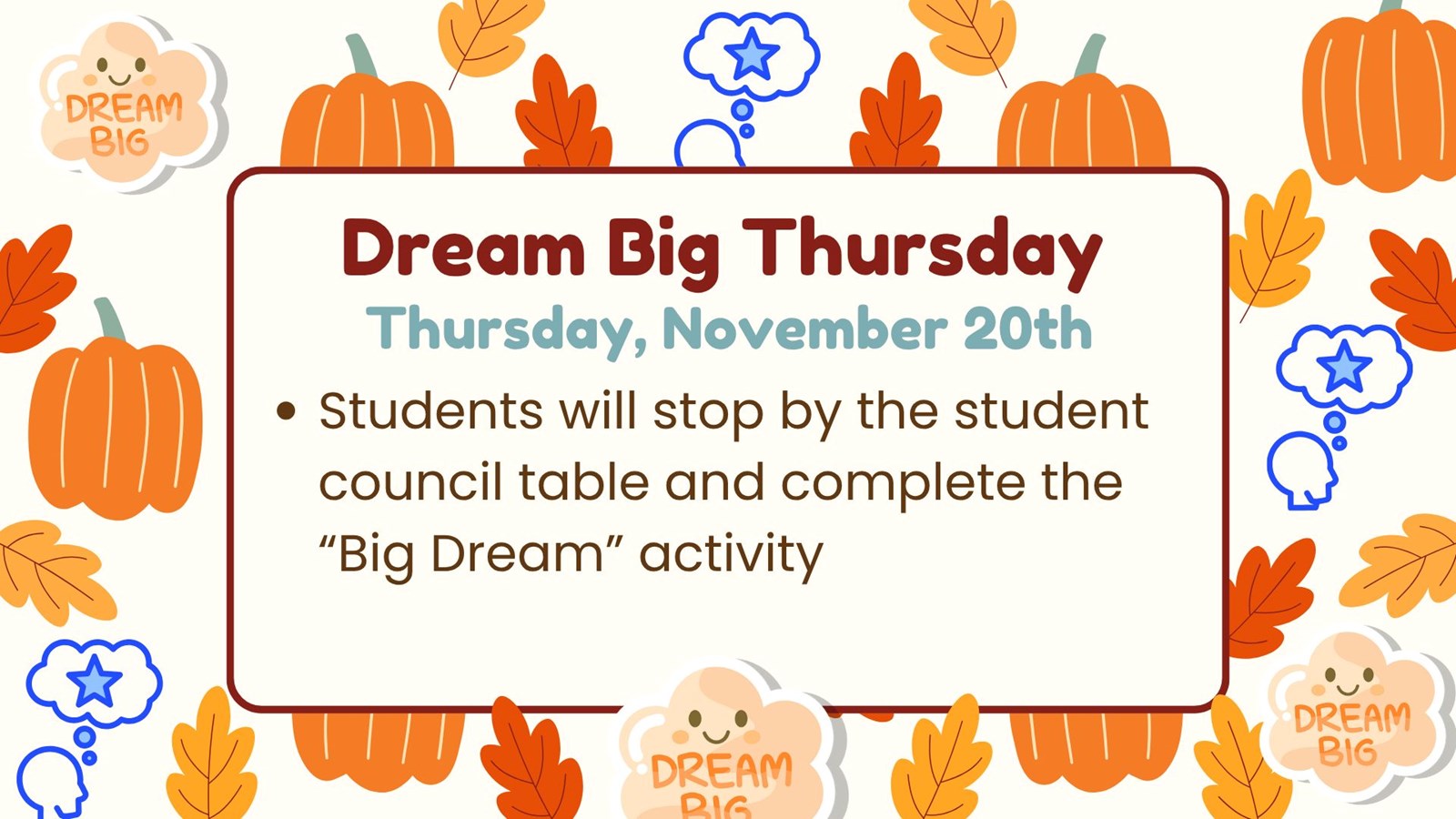 Dream Big Thursday