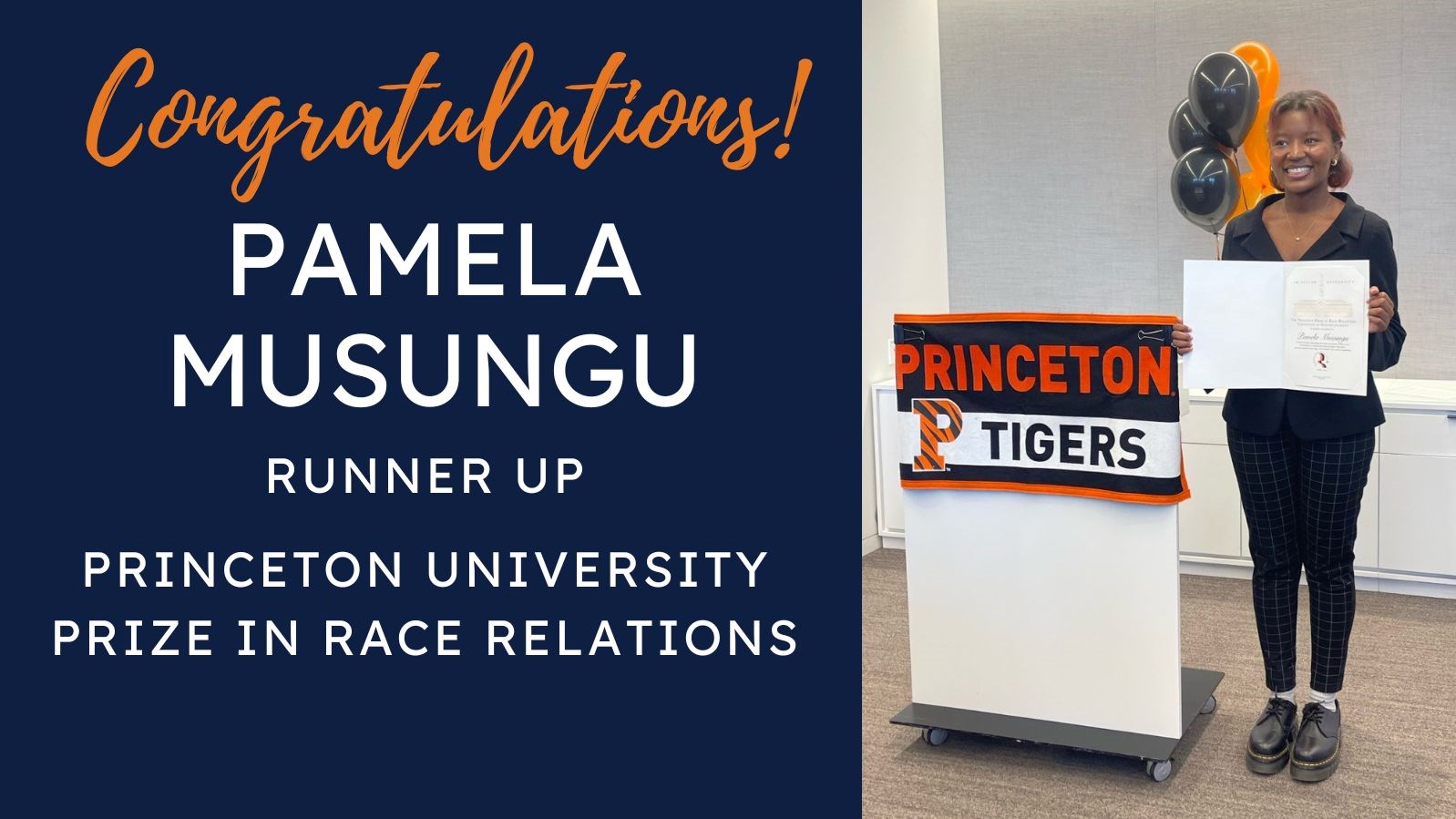 Congratulations, Pamela Musungu!