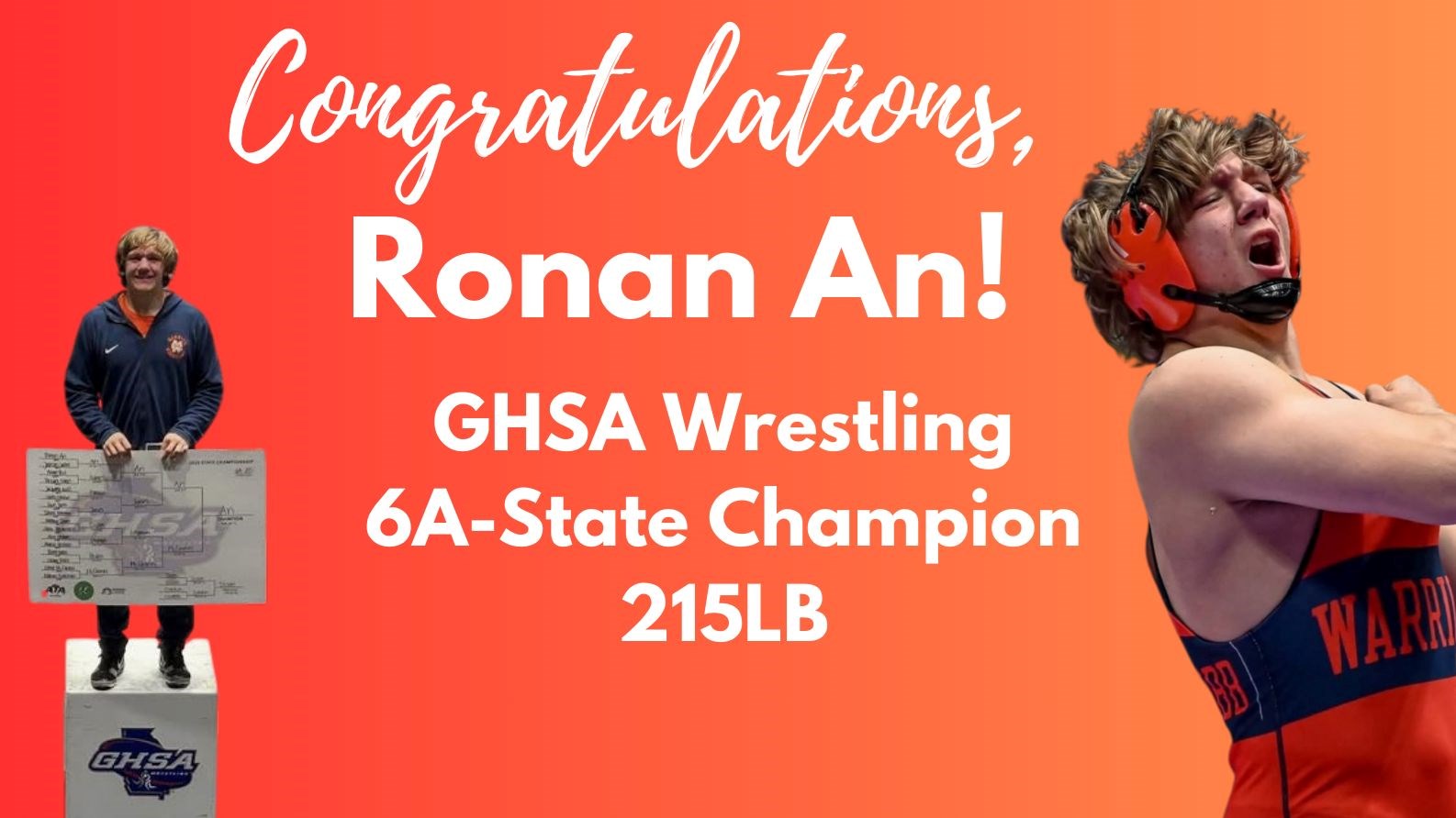 Ronan An, State Wrestling Champ
