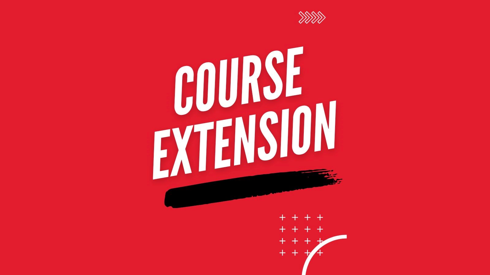 course extension