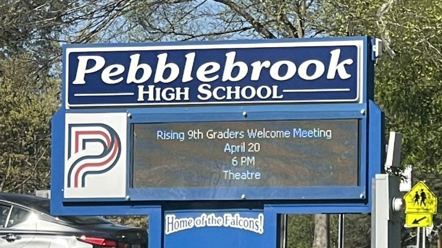 Picture of school marquee