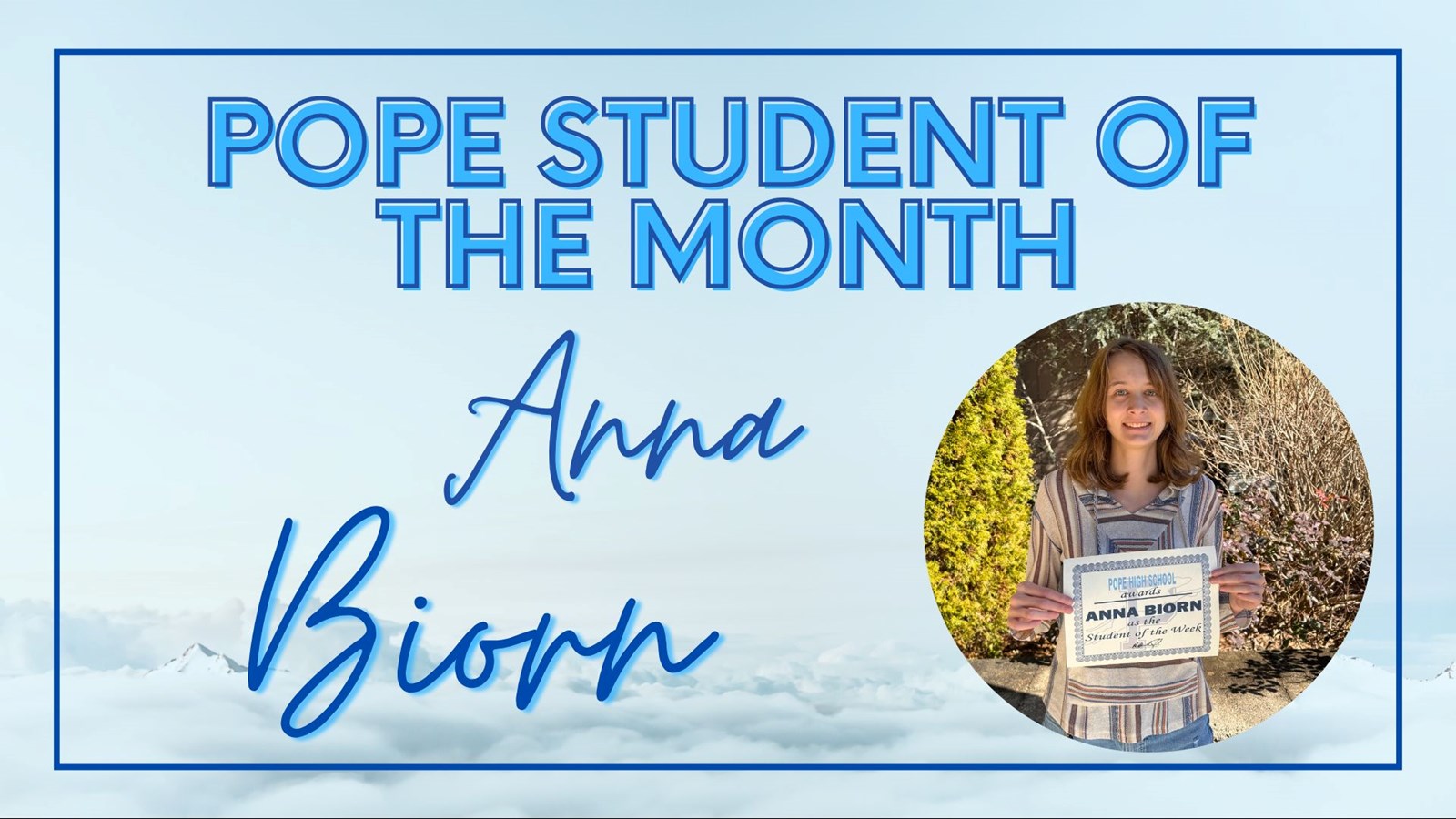 student of the month