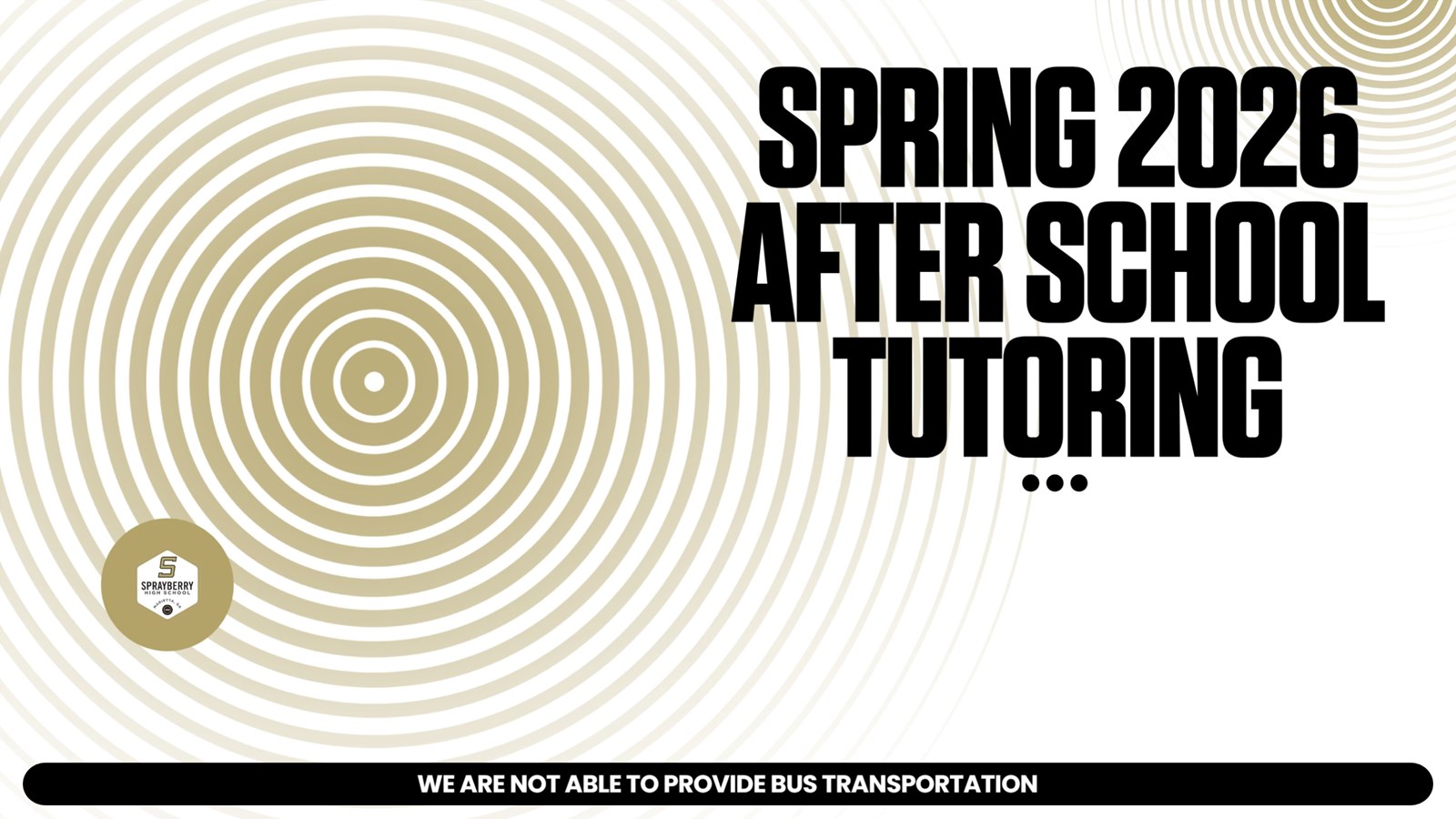 Spring 2026 After School Tutoring Schedule