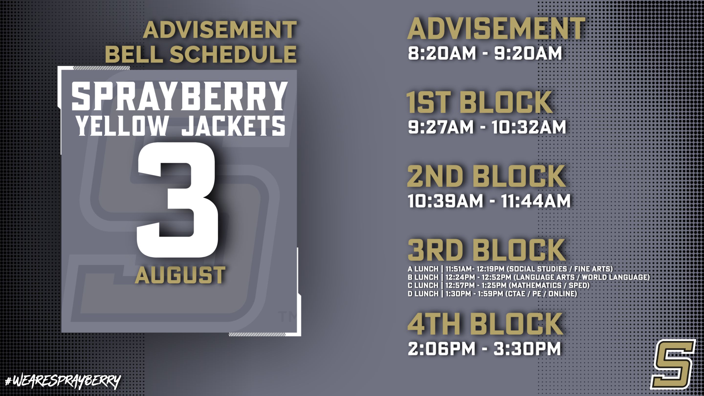 Today's Bell Schedule