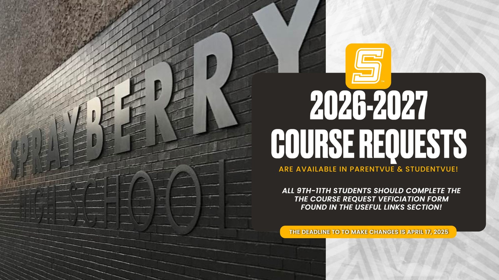 2026-2027 Course Requests