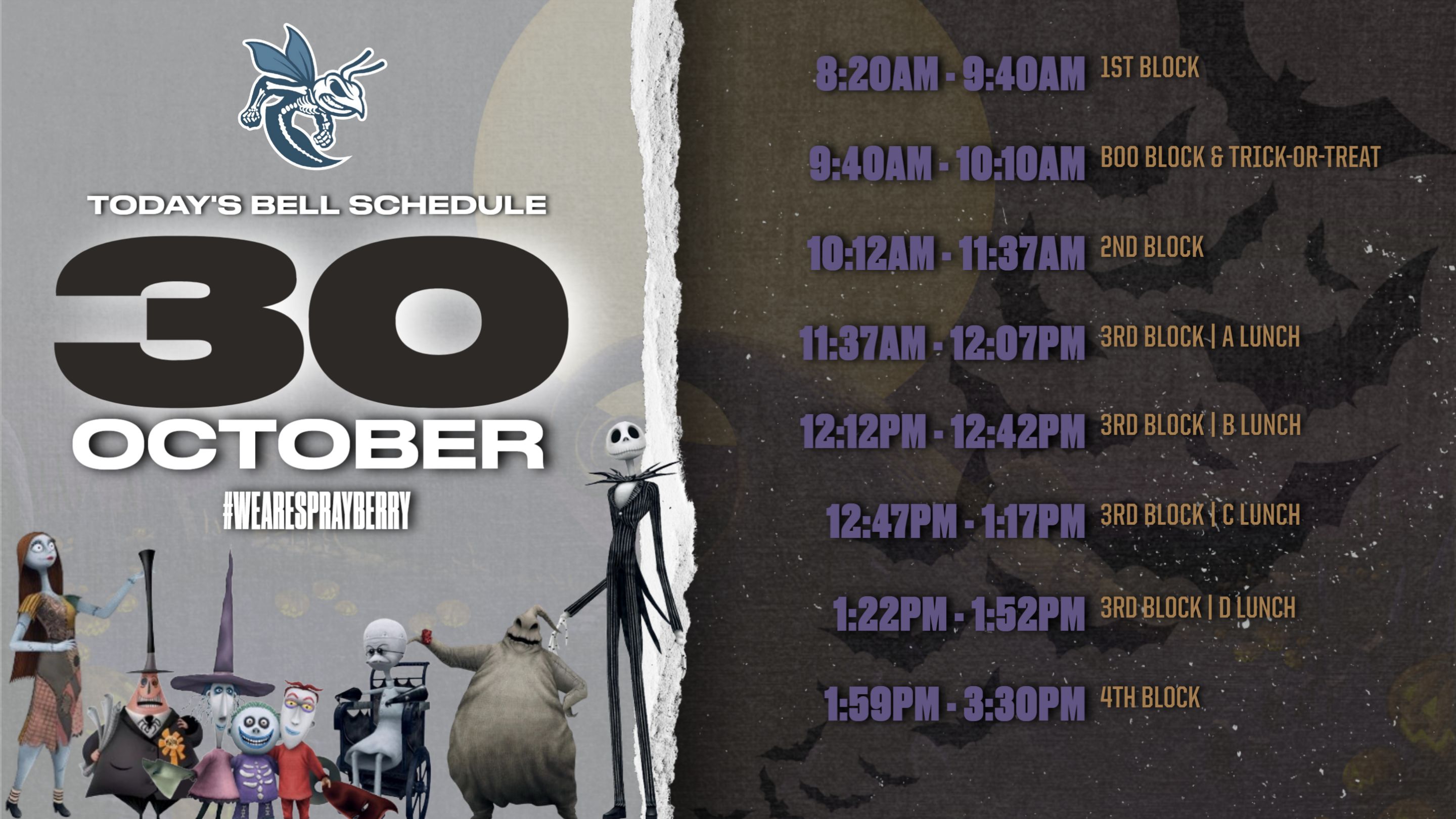 Today's Bell Schedule