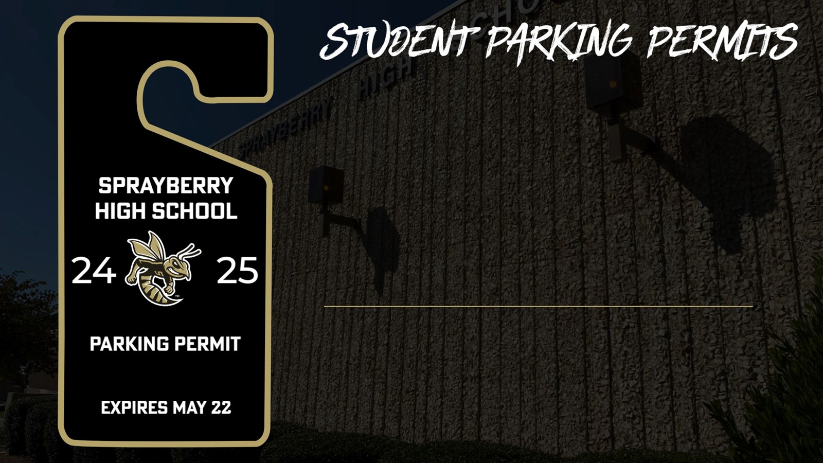 Student Parking Permits | Sprayberry High School
