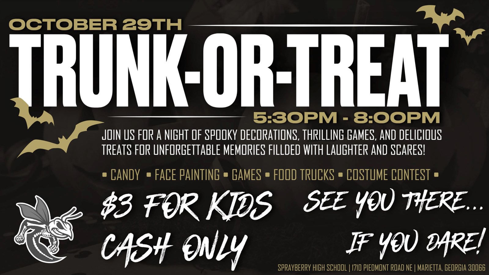 Trunk-or-Treat 2025 | October 29, 2025 | Sprayberry High School