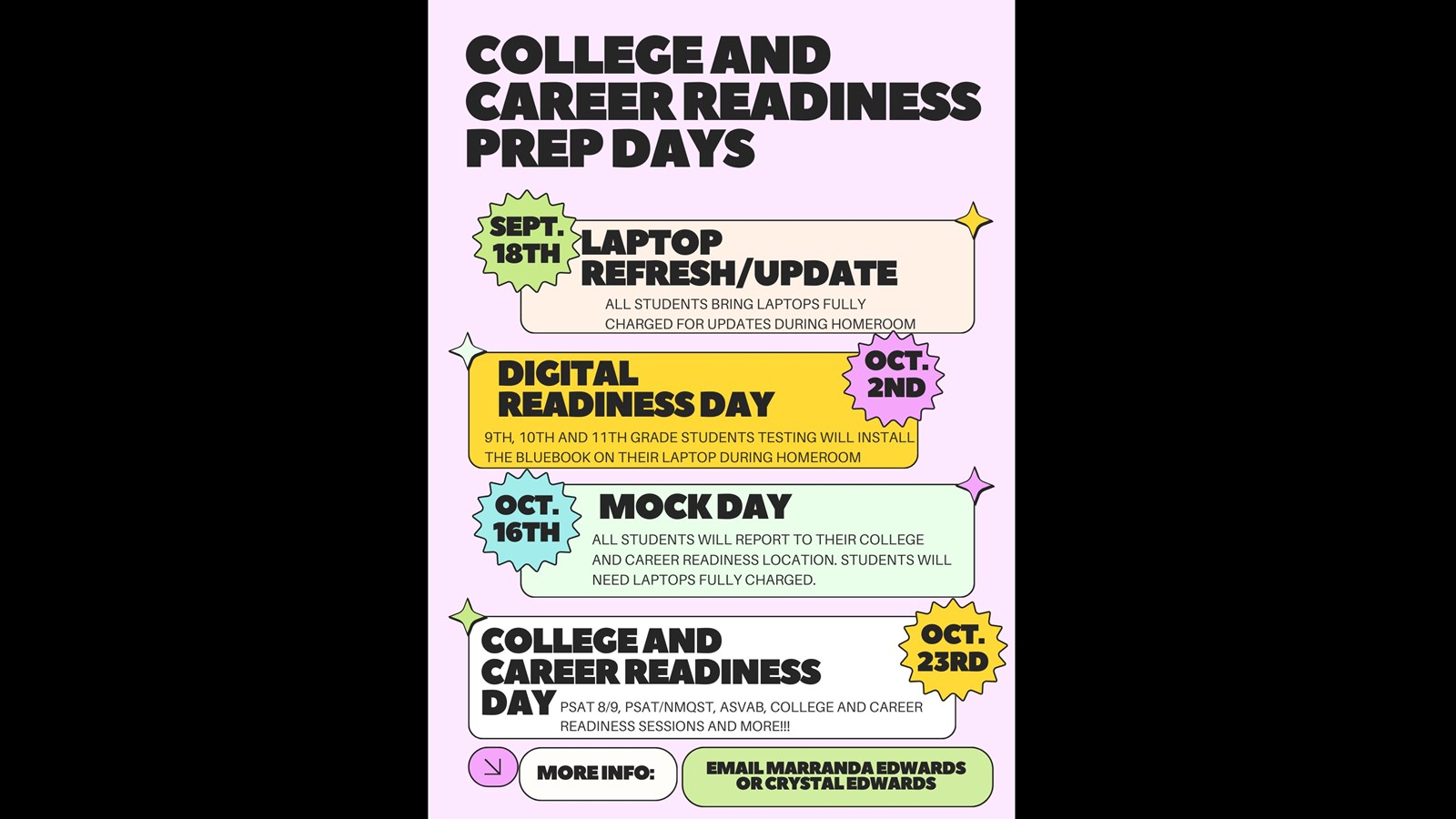 College and Career Readiness Prep Days