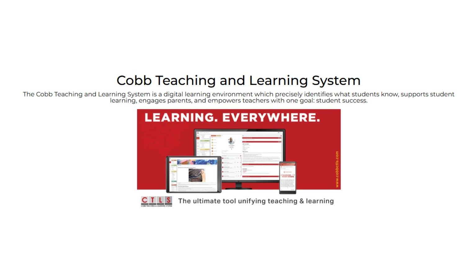 CTLS Teaching and Learning System Graphic