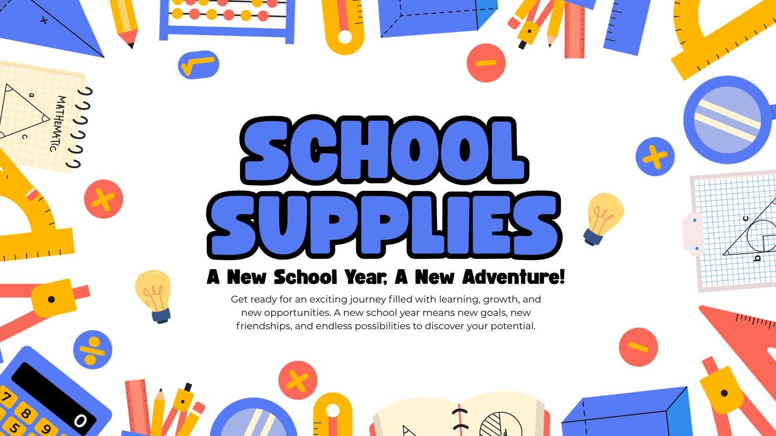 School Supplies Graphic