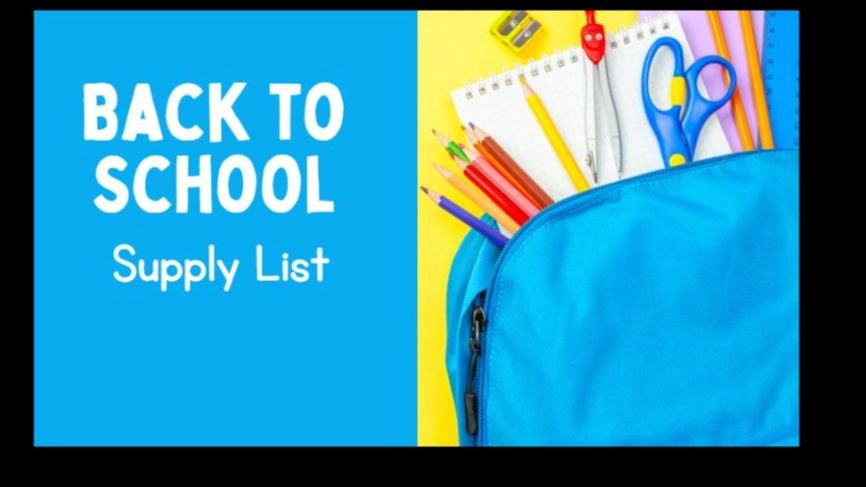 Back to School Supply List Image