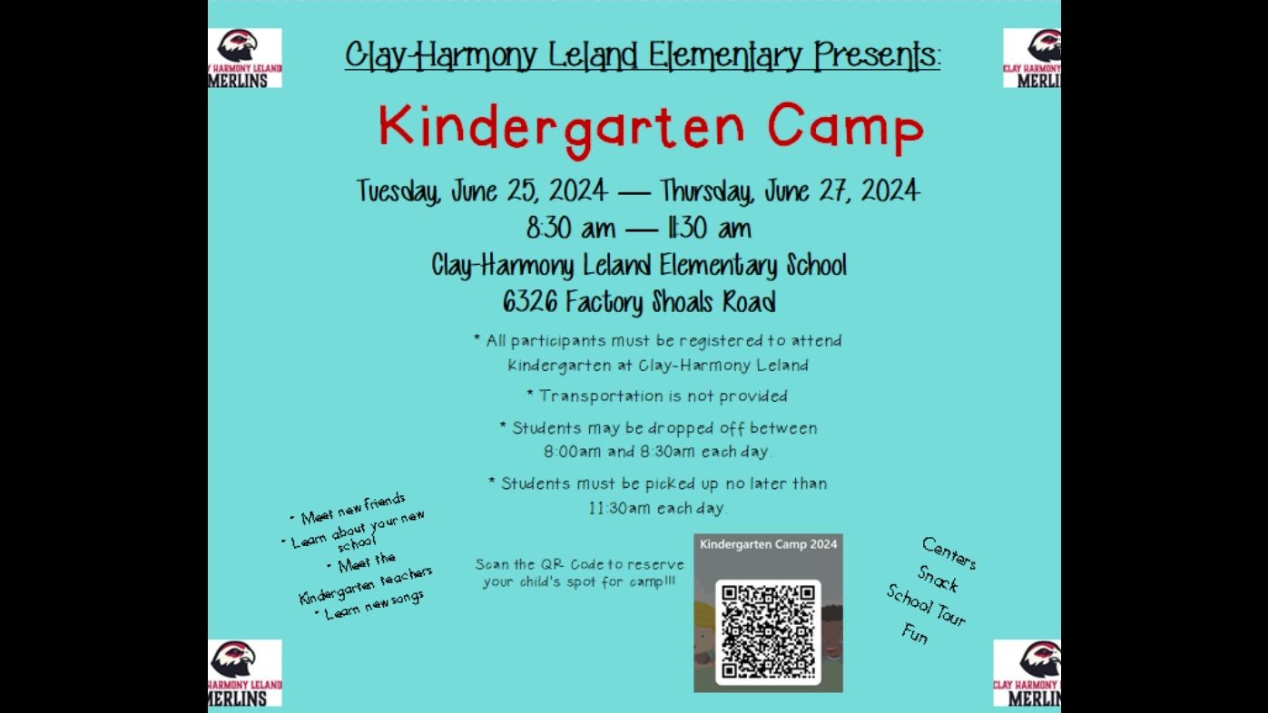 Clay Harmony Leland Presents: Kindergarten Camp