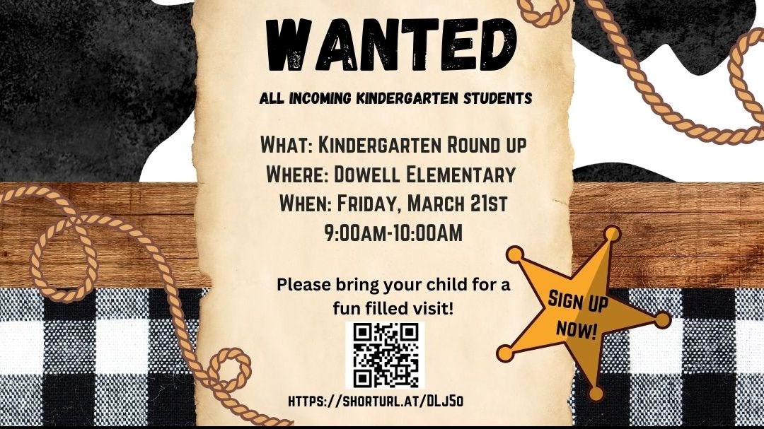 Kindergarten Round Up Flyer