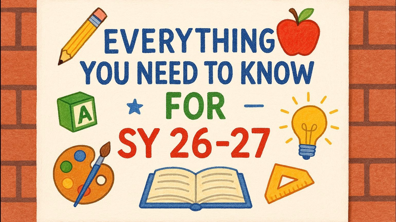 Everything you need to know for SY 26-27