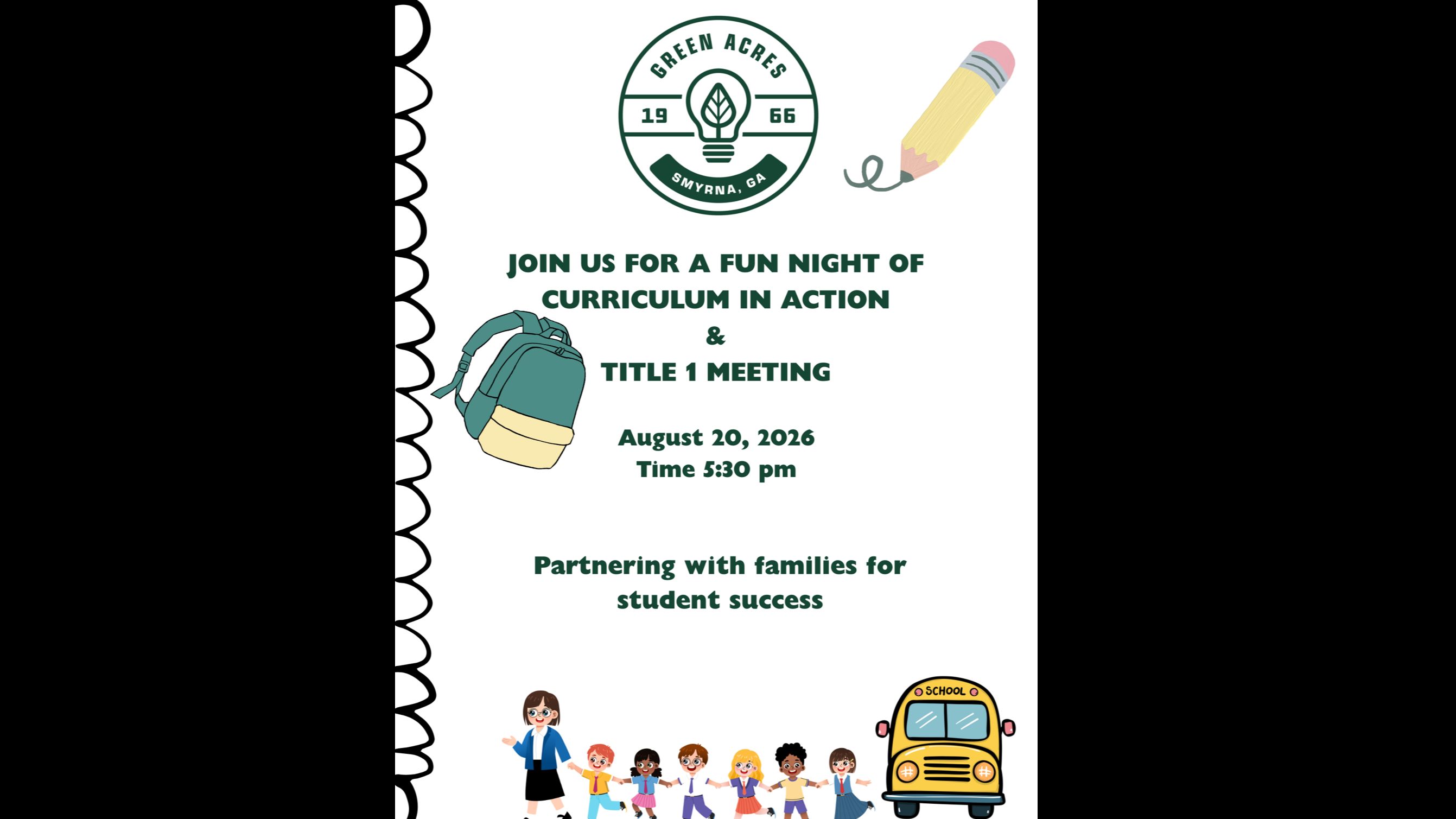 Title 1 Meeting