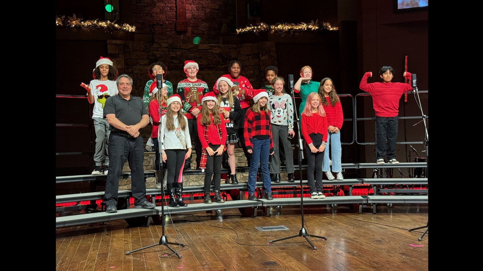 Keheley 5th grade chorus students with Mr. Nathanson