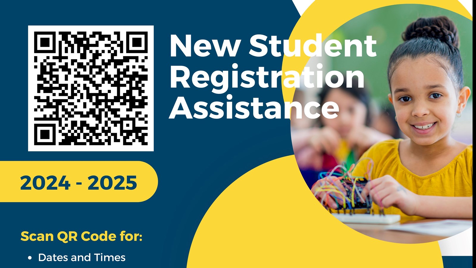 new student registration assistance