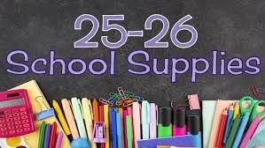 school supply lists