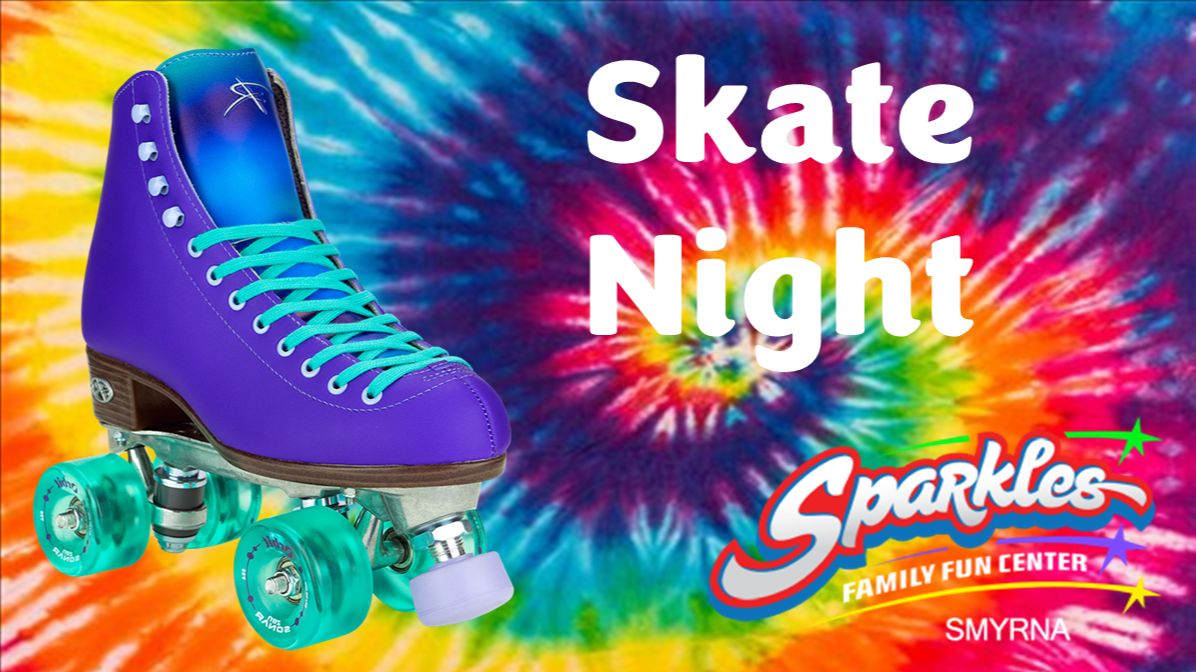 Roller Skate on Tie Dye