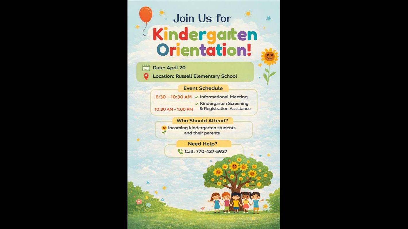 Kindergarten Orientation 2026