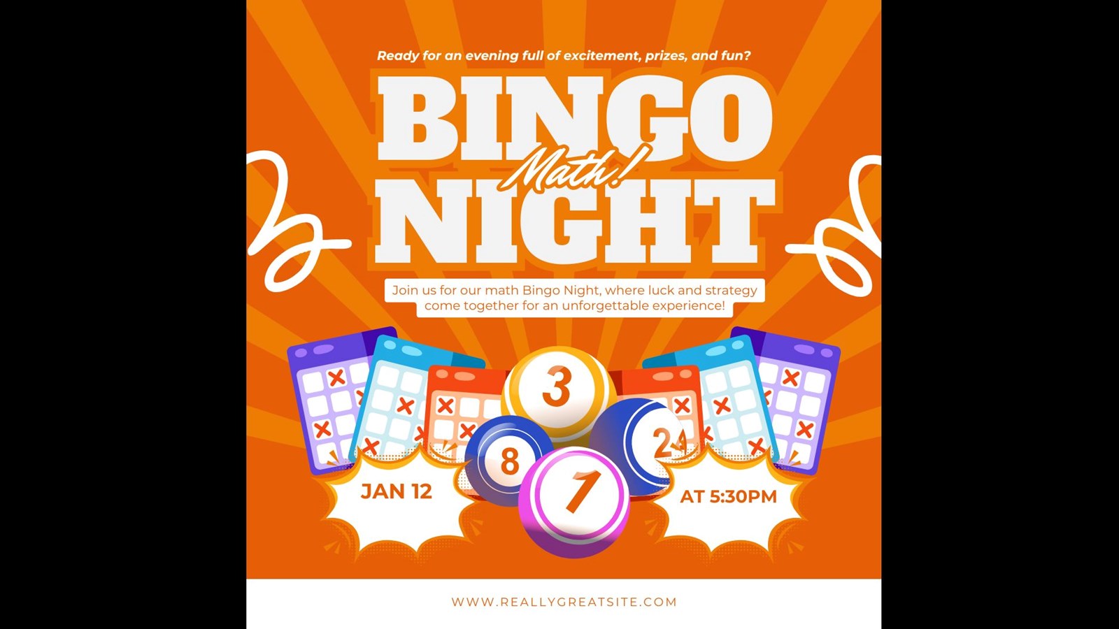 Math Bingo Night January 12