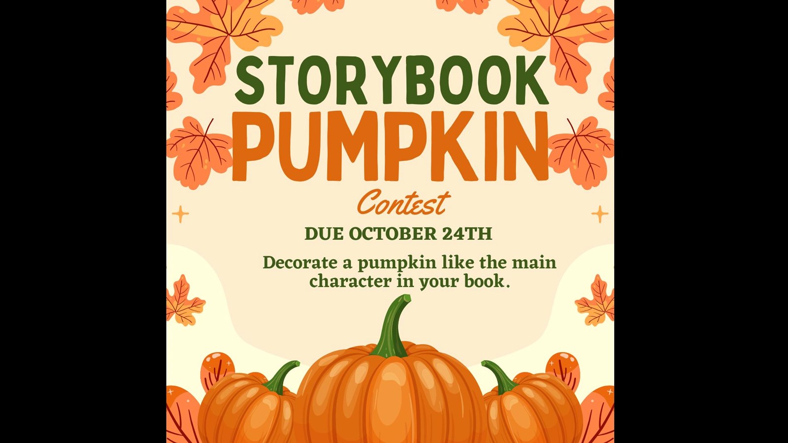 Storybook Pumpkin Contest