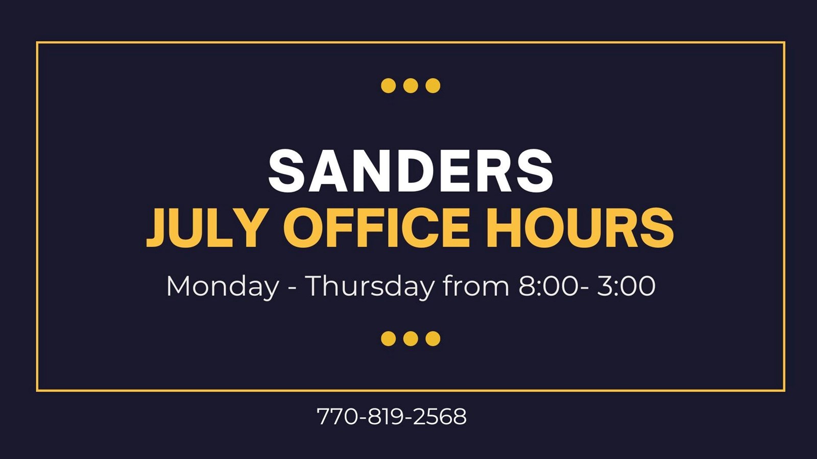 graphic with summer hours 8-3
