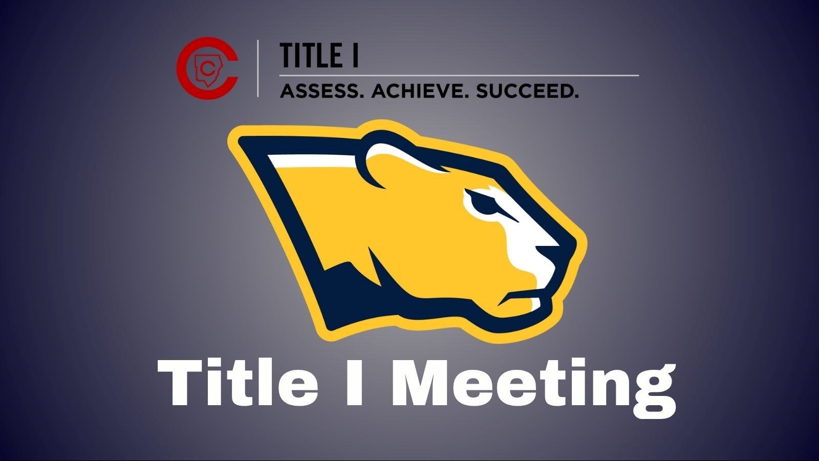 Title I meeting