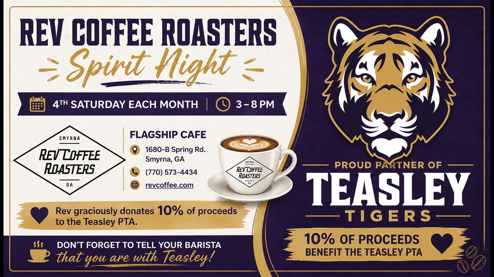 Rev Coffee Roasters Spirit Night