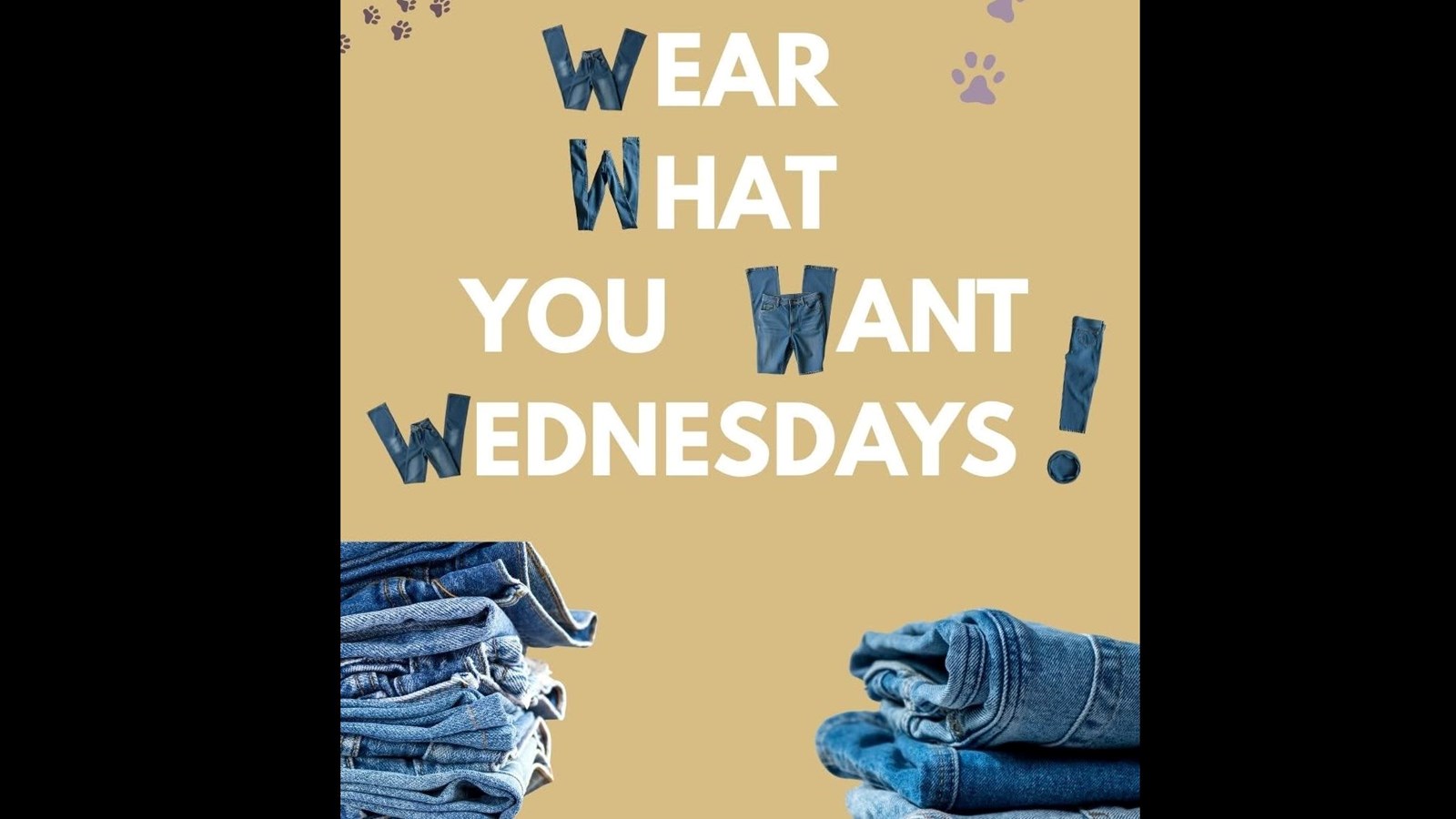 Wear What You Want Wednesdays!
