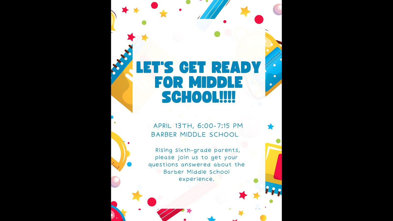 Rising 6th Grade Parent Night