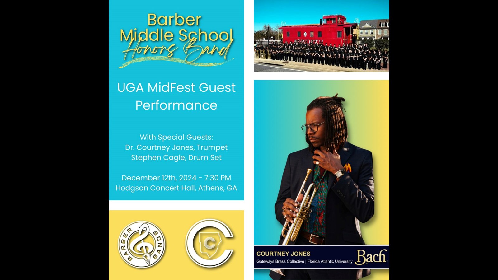 Barber Middle School Honors Band UGA MidFet Guest Performance December 12th 