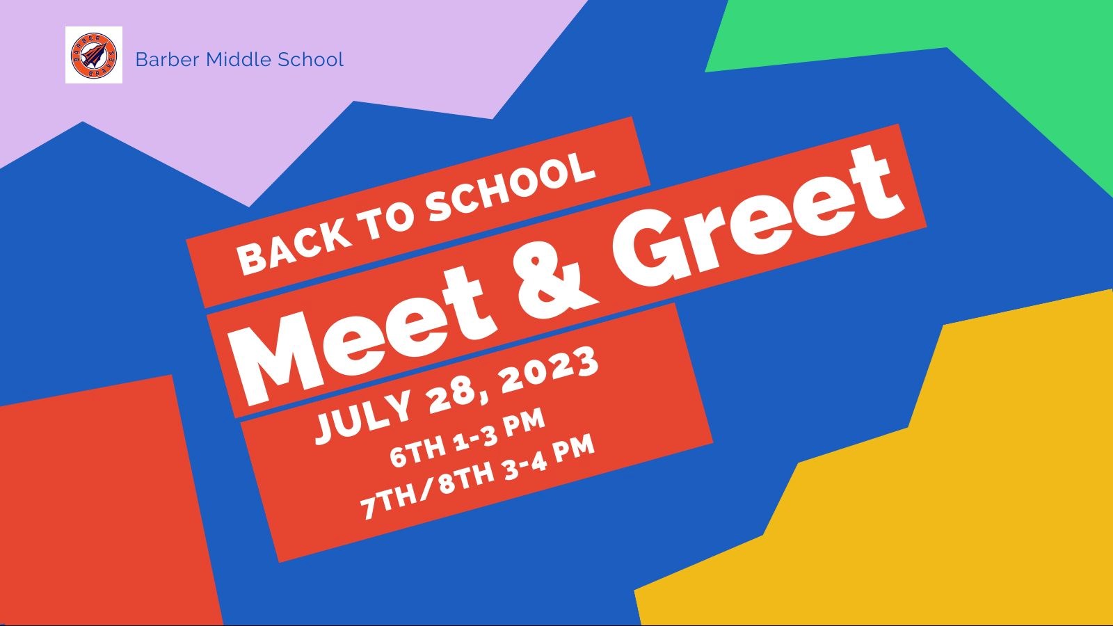 Back to school Meet and Greet July 28 2023