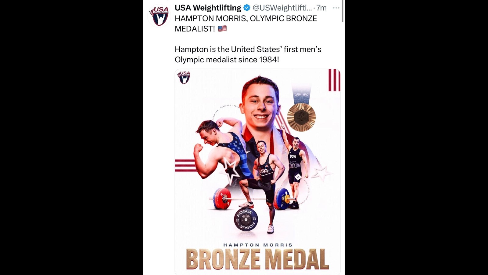 USA Weightlifting photo of Hampton Morris