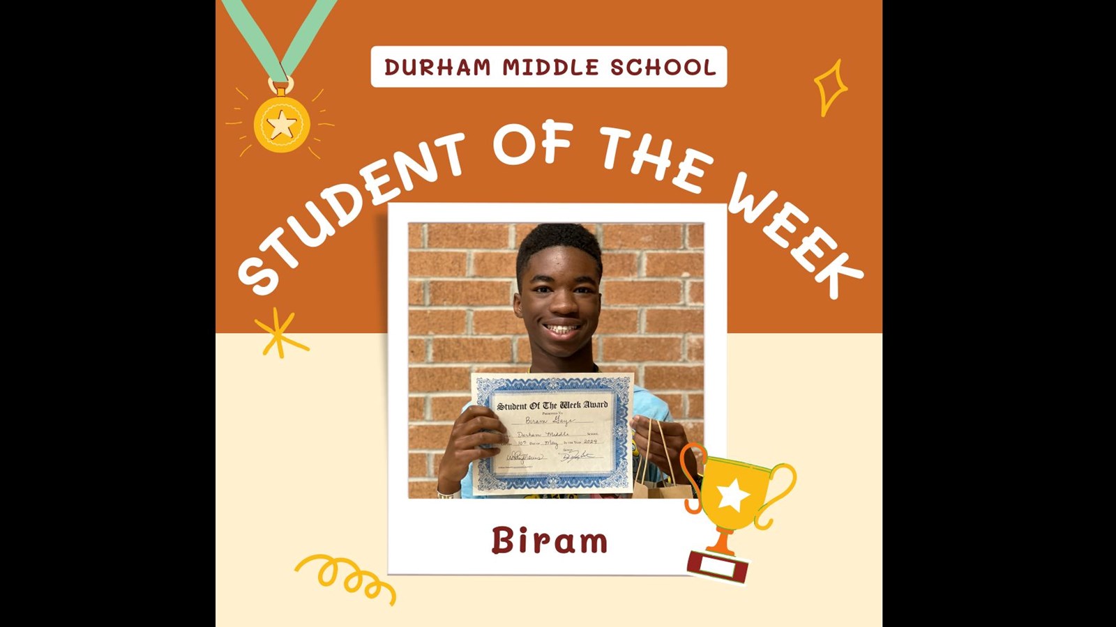 Student of the Week 5-10-24
