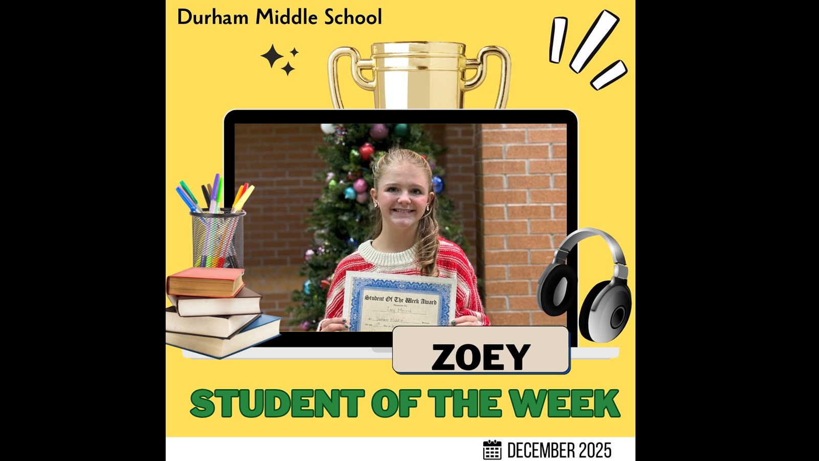2025-26 DMS Student of the Week