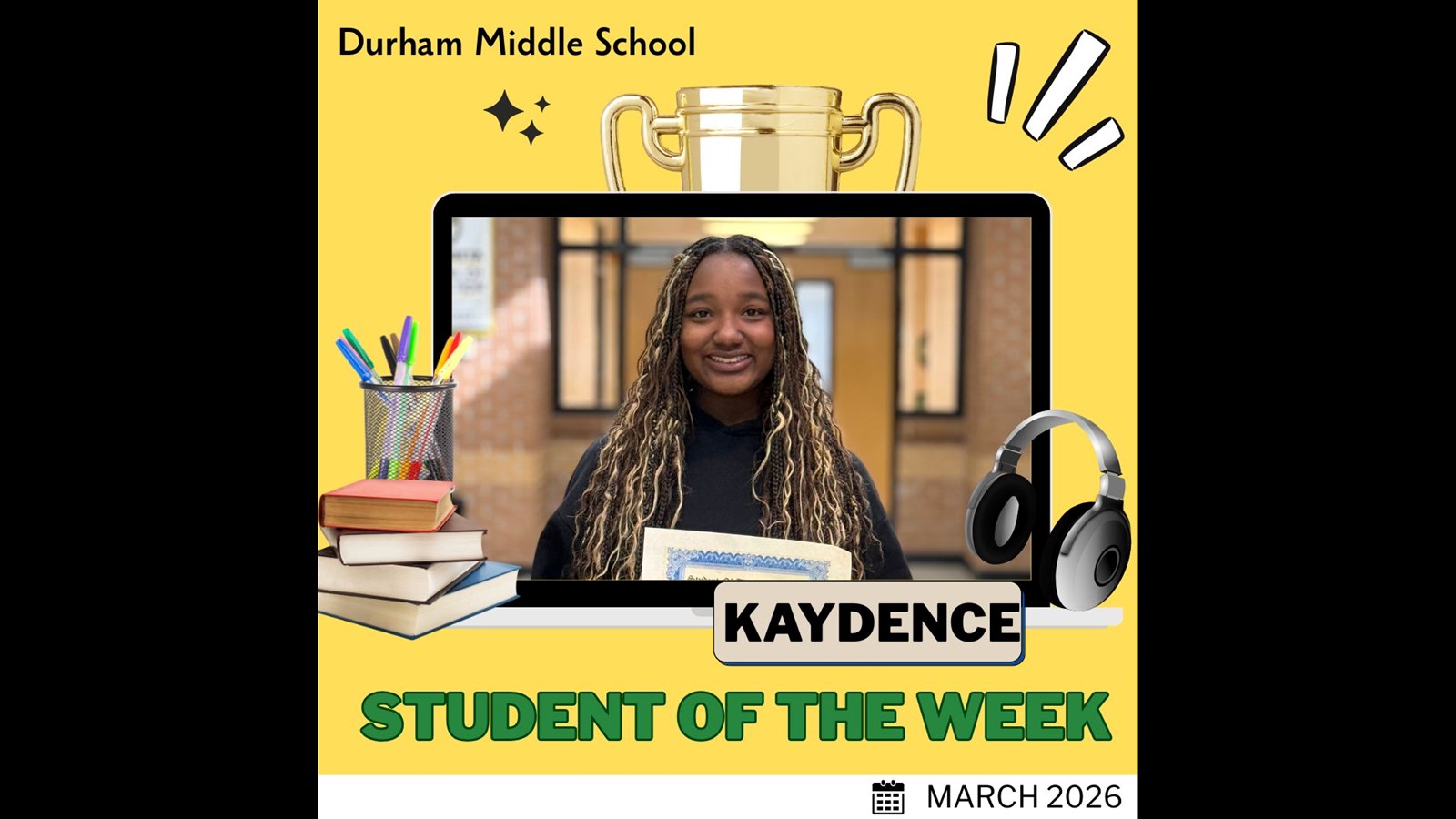 2025-26 DMS Student of the Week