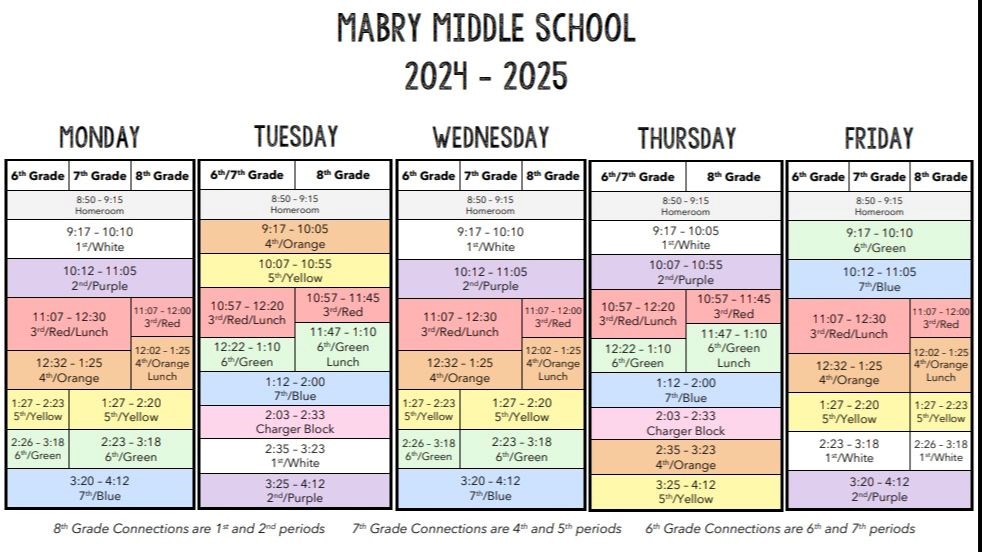 2024-25 Bell Schedule