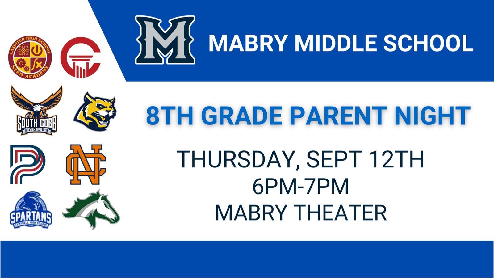 2024 8th Grade Parent Night - 9/12/24